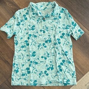 Disney Kids' Aqua Mickey Mouse Polo